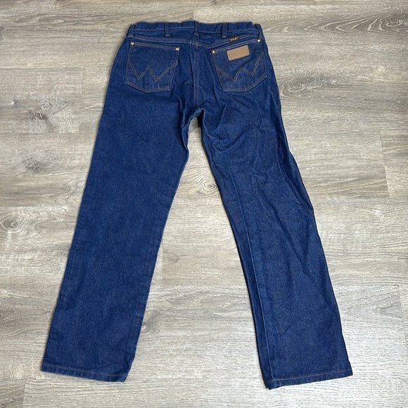Wrangler Men’s Regular Fit Straight Leg Jeans in Blue Sz 34x30 - Picture 6 of 11